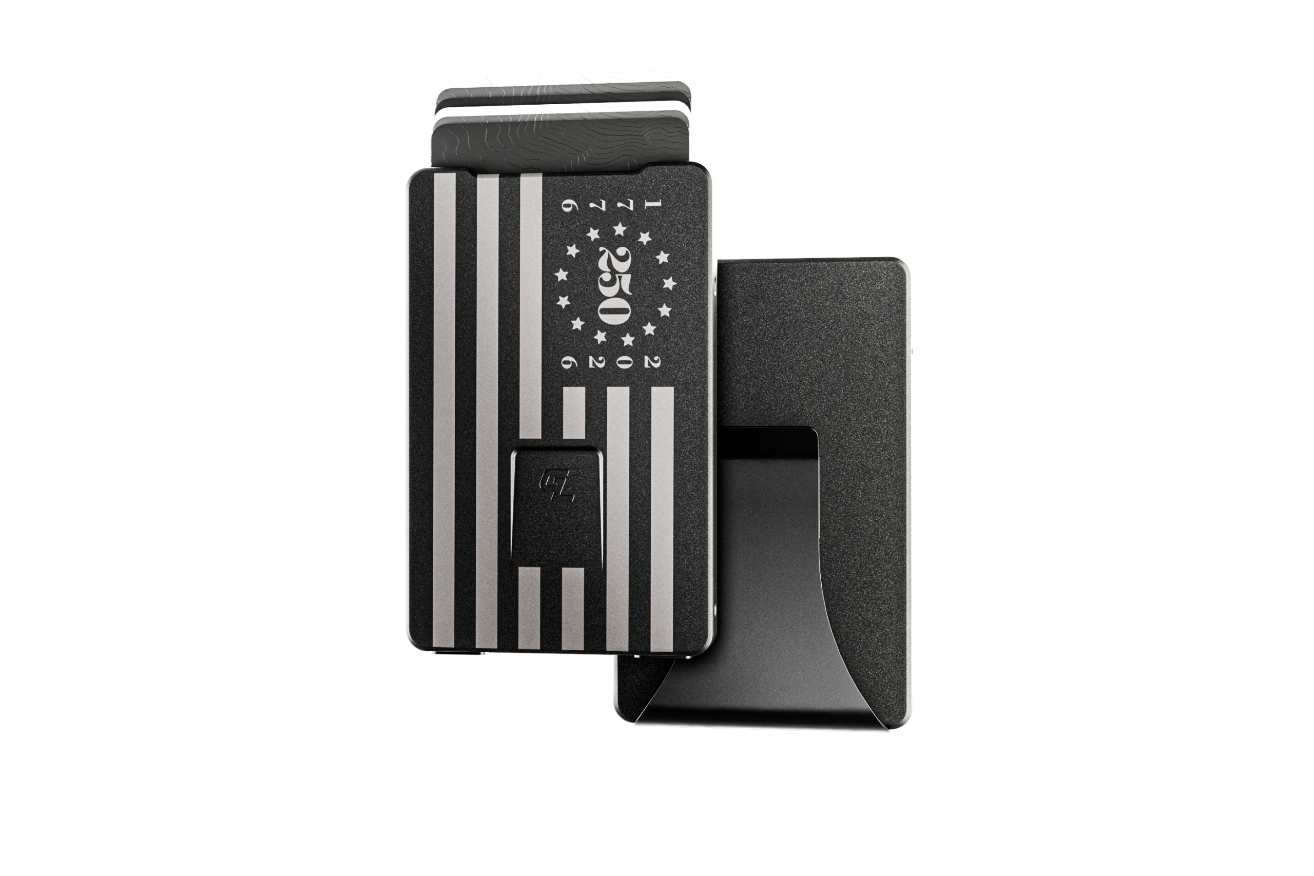 Groove Wallet® - Midnight Black 250th Flag