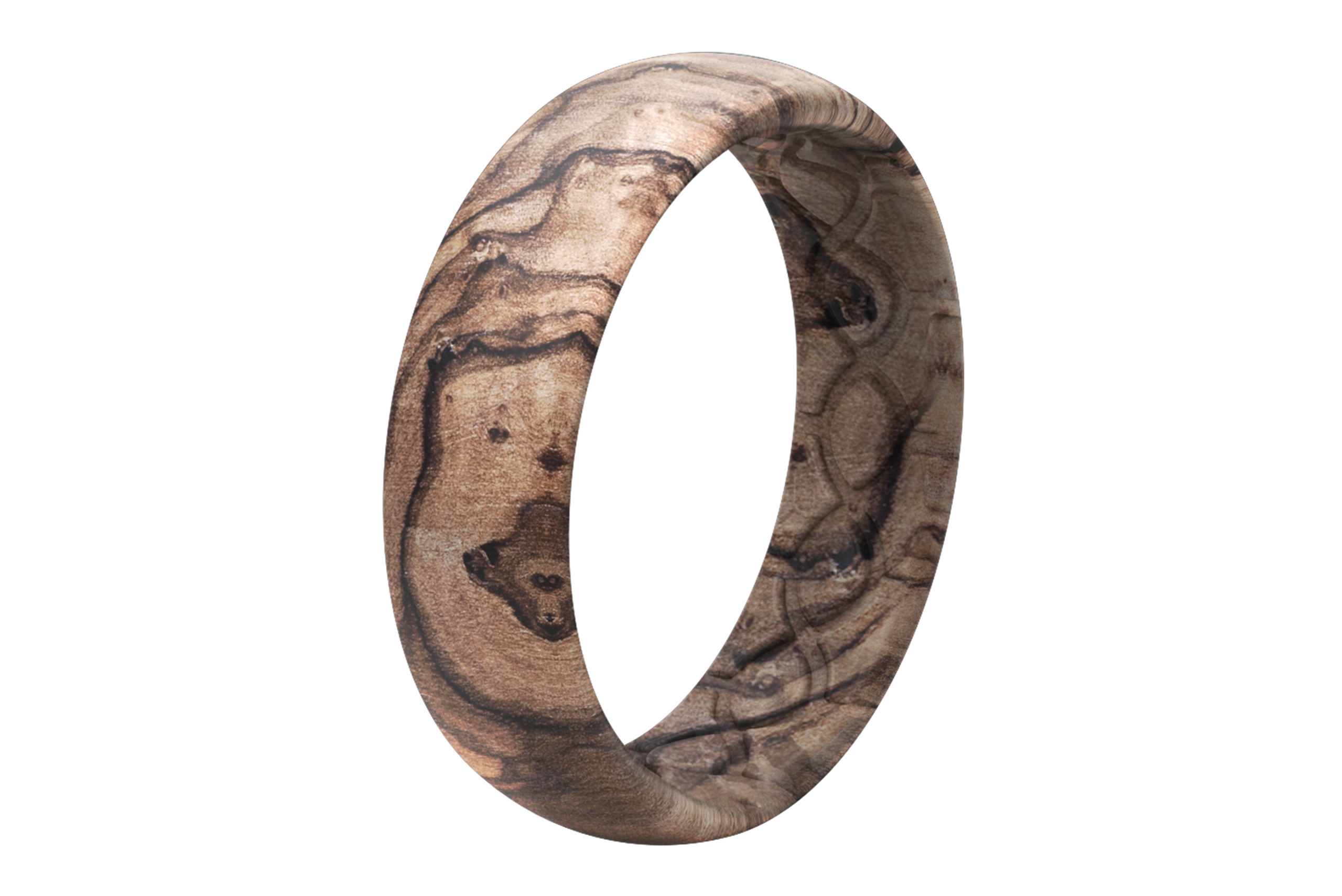 Burled Walnut Thin Ring