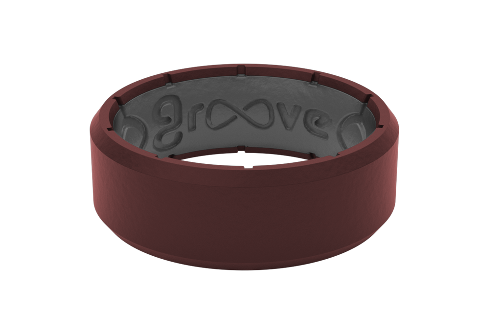 Edge Crimson &amp; Grey Ring