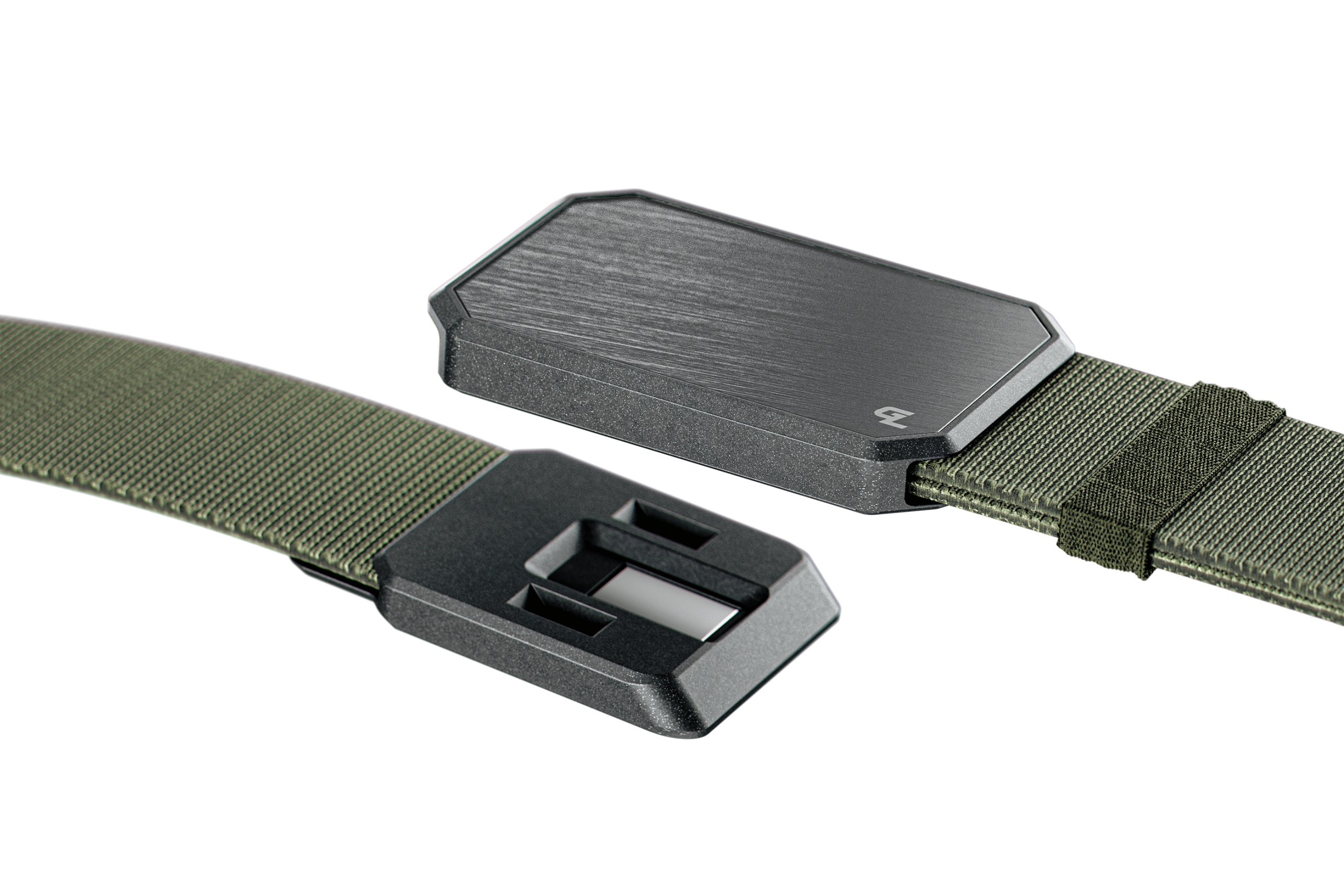 Groove Belt Gun Metal/Base Camp Green