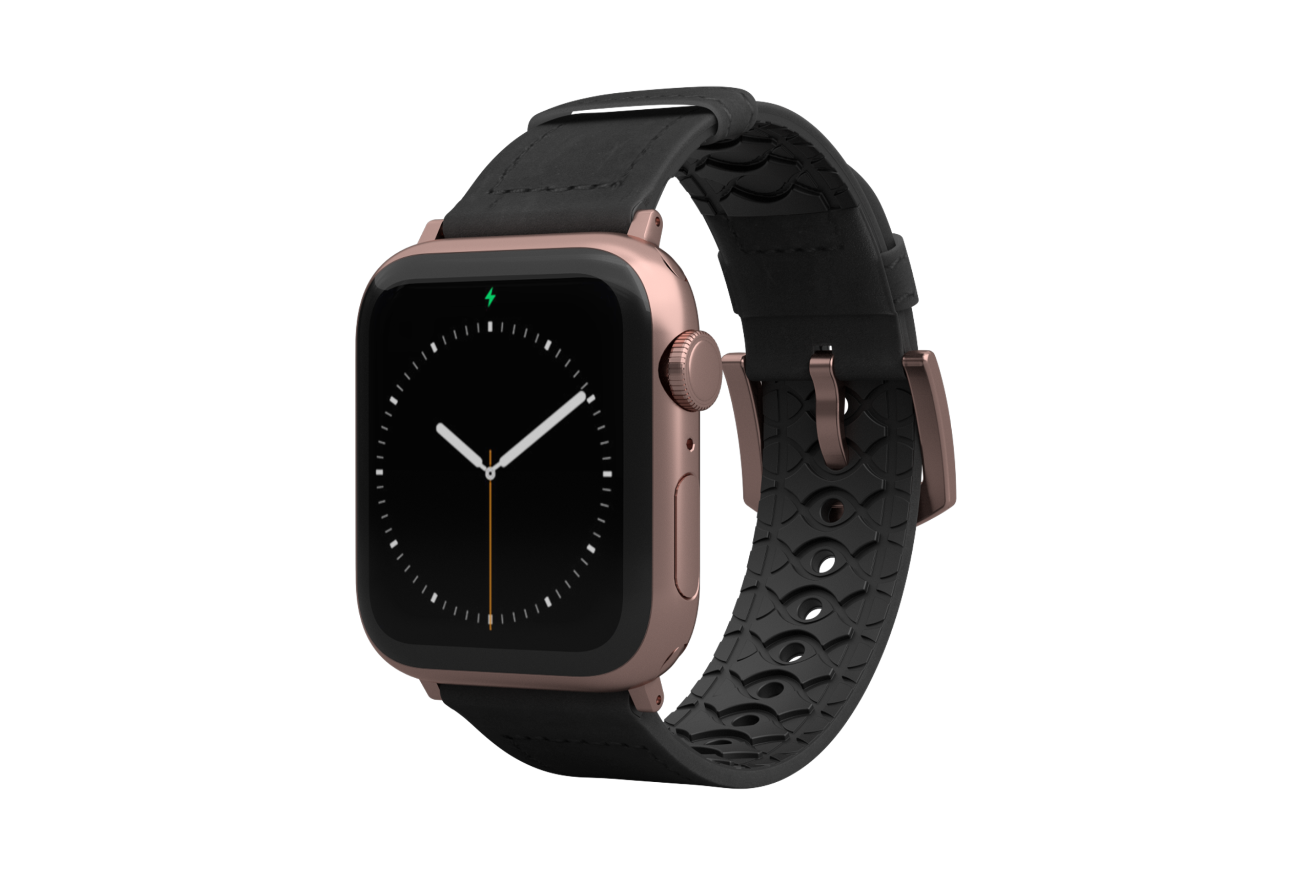 Vulcan Obsidian - Black Apple Leather Watch Band