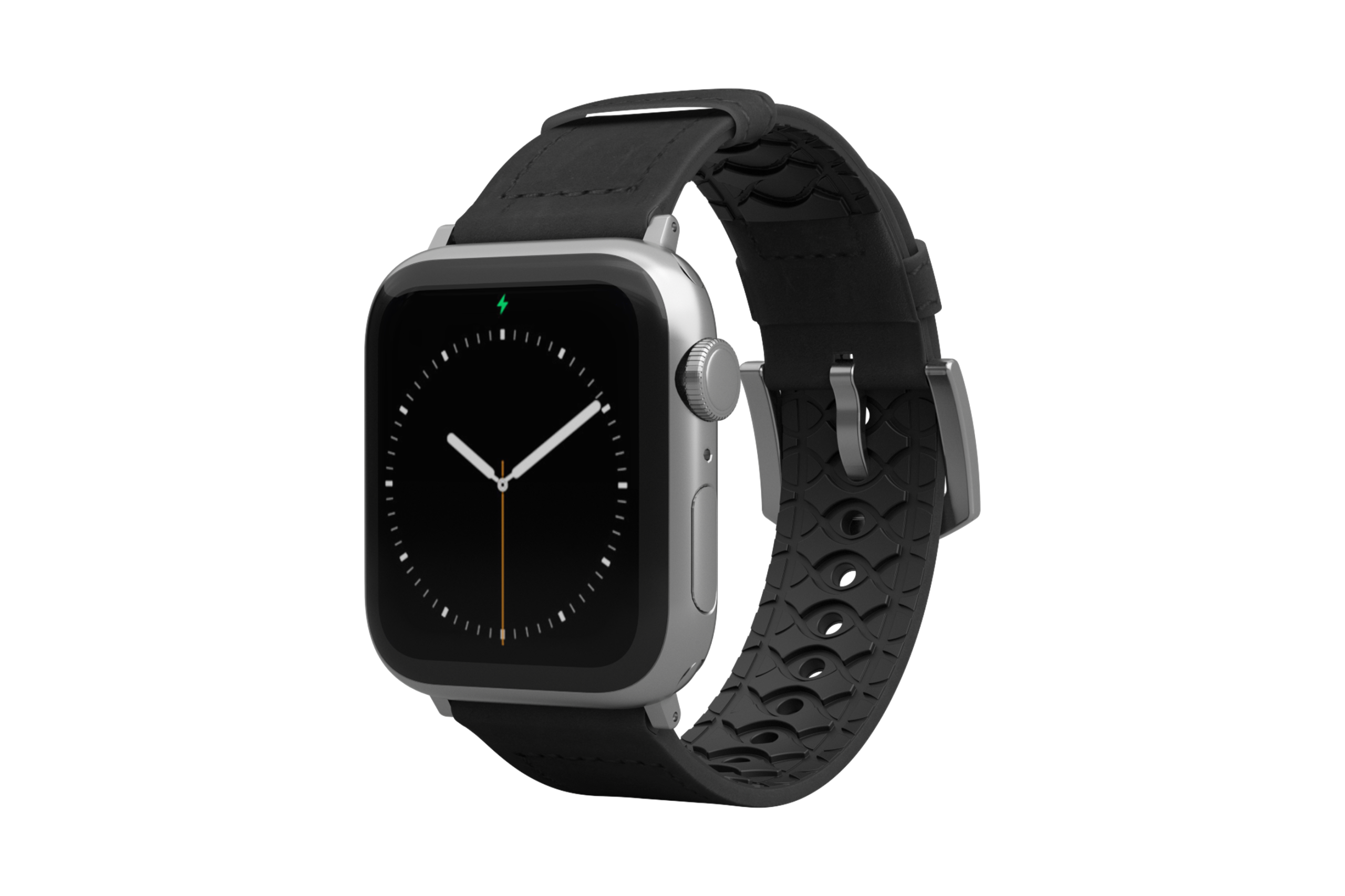 Vulcan Obsidian - Black Apple Leather Watch Band