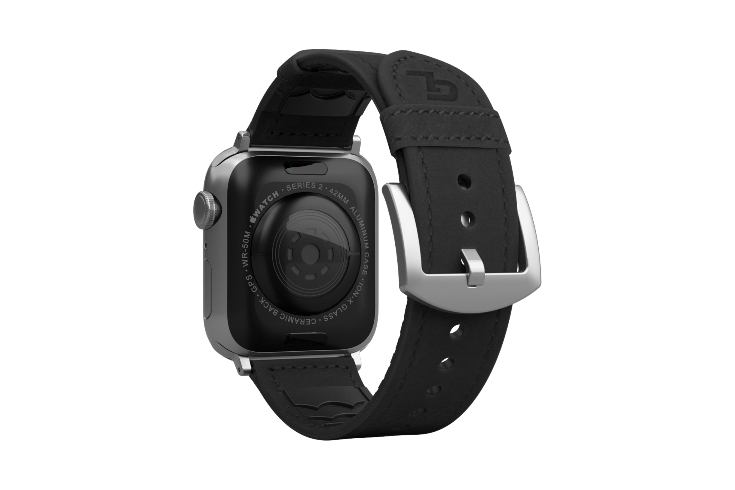 Vulcan Obsidian - Black Apple Leather Watch Band