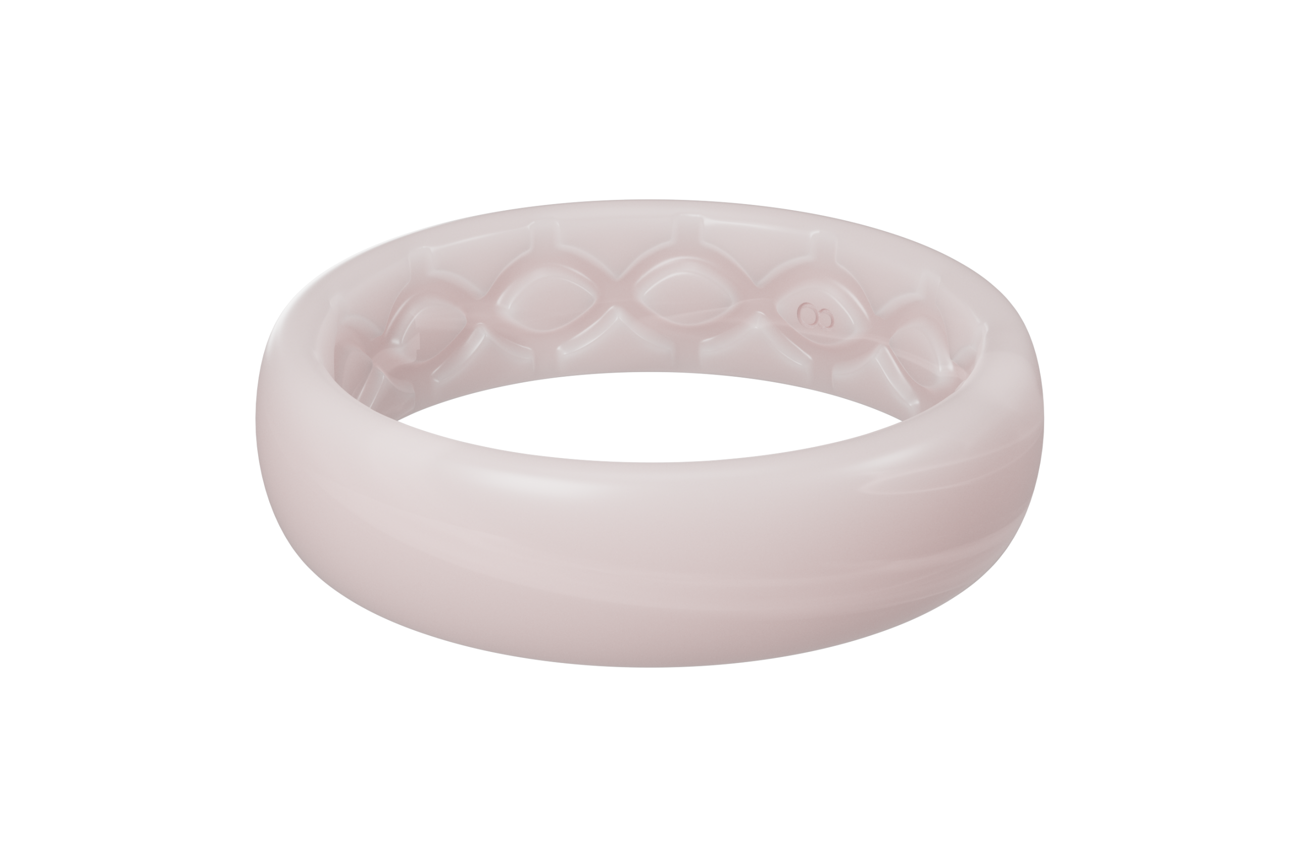 Solid Pearl Rose Thin Ring