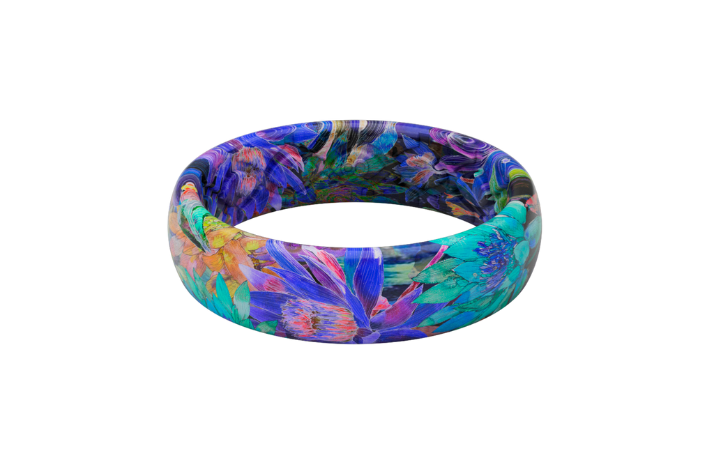 Twilight Blossom Thin Ring