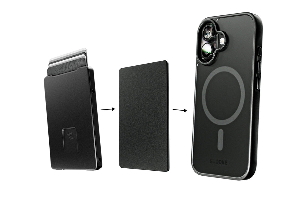 Groove Smart Wallet Trace with MagSafe - Midnight Black