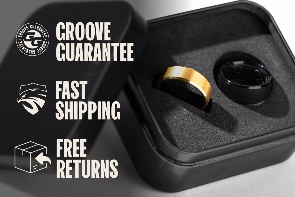Groove Ring® Tungsten - 24k Gold