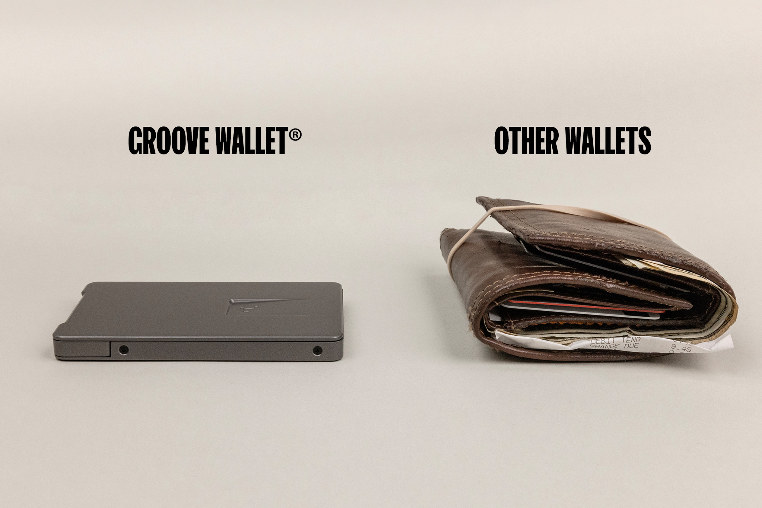 Groove Wallet® - Gun Metal